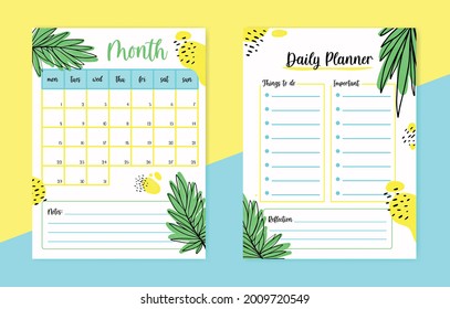 Bullet journal planner template full color 