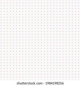 Bullet journal texture seamless pattern. Red dot grid graph paper template for notebooks. Dotted background. Printable vector design.