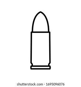 Bullet line icon, logo isolated on white background