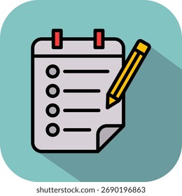 Ícone de lista com marcadores isométrico - Ilustração de vetor