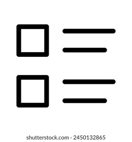 Bullet List Icon Vector Symbol Design Illustration