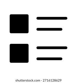 Bullet List Icon Vector Symbol Design Illustration