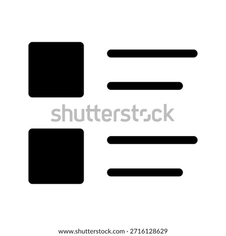 Bullet List Icon Vector Symbol Design Illustration