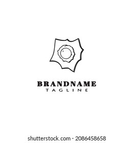 bullet logo cartoon icon design template black modern isolated vector symbol