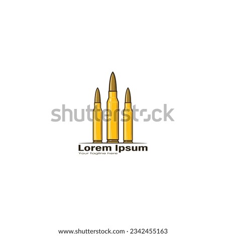 Bullet logo design vector graphics