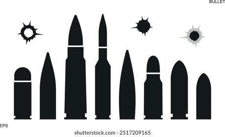 Bullet logo. Isolated bullet on white background