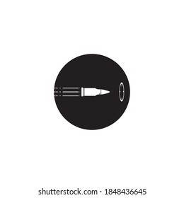 Bullet-Logo, Vektorgrafik und Hintergrund