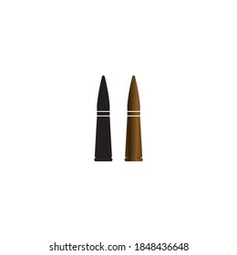 Bullet logo vector design illustration and background
