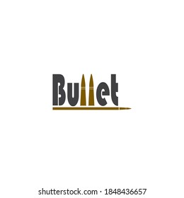 Bullet-Logo, Vektorgrafik und Hintergrund