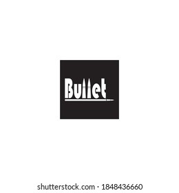 Bullet-Logo, Vektorgrafik und Hintergrund