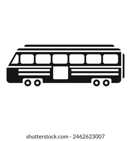 Bullet move train icon simple vector. High speed. Travel transport metro