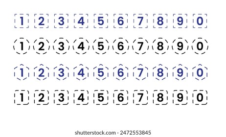 Bullet Number Icon 4 style