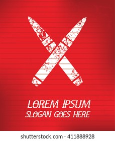 Bullet on red background,poster grunge design