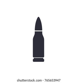 bullet on white vector icon