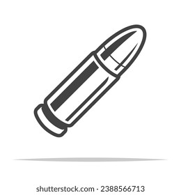 Bullet outline icon transparent vector isolated