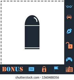 bullet. Perfect icon with bonus simple icons