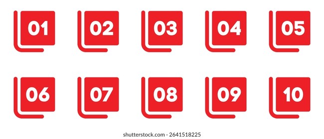 Bullet Point, Circle Number font icon . Typography Set of Round 1-9 Numbers. Numeral typographic line and flat icons set, editable stroke isolated on white, linear vector outline illustration, symbol 