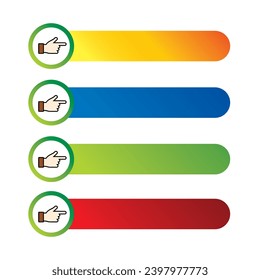 Bullet Point Shape Vektor für Banner