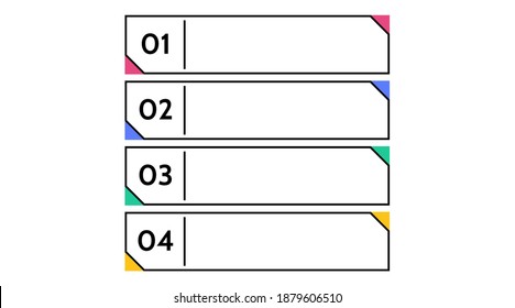 Sammelpunkte, Infomarkierungen. Symbol-Pfeil-Set. Nummernflags 1 bis 12 Flache Designliste, Schaltfläche, einzelne Vektorgrafik. Infografik.