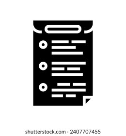 puntos de viñeta muestran el vector de icono de glifo. signo de lista de puntos de viñeta. ilustración de símbolo aislado