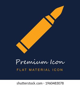 Bullet premium material ui ux isolated vector icon in navy blue and orange colors