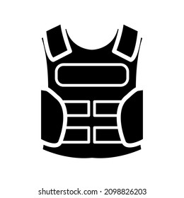 Bullet Proof Vest Icon In Trendy Vector Design Illustration 