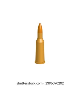 bullet rifle, ammunition vector illustration  