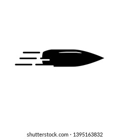 bullet rifle icon, ilustration vector