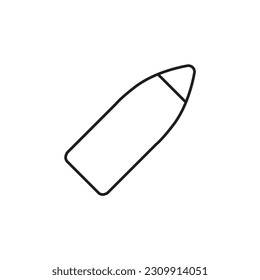 Bullet set icon, logo isolated on white background