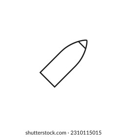 Bullet set icon, logo isolated on white background
