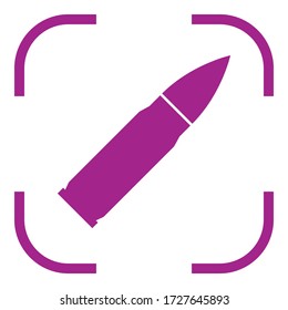 Bullet simple icon. Flat desing