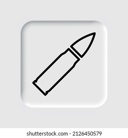Einfache Ikone als Kugel. Flaches Design. Neumorphism design.ai