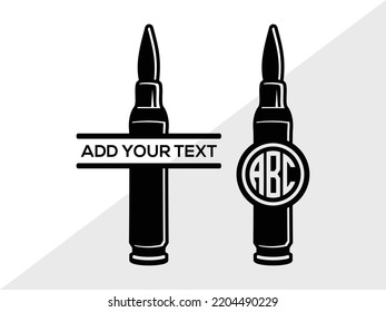 Ilustración de vectores imprimibles SVG de bala