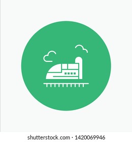 Bullet, Train, High, Speed white glyph icon