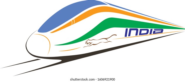 Bullet Train Icon In India