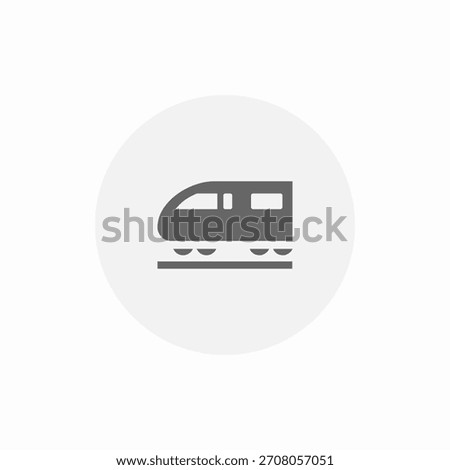 bullet train icon sign vector