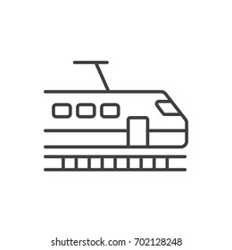 Bullet Train Line Icon.