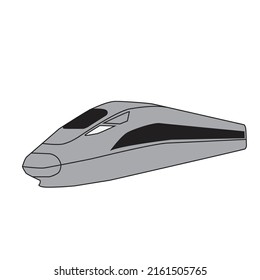 Bullet Train Transportation Vector Design