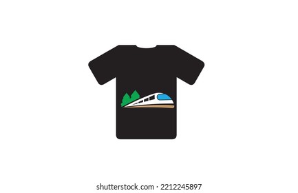 bullet train t-shirt and apparel trendy design 