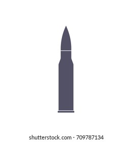 bullet vector flat illustration on white background