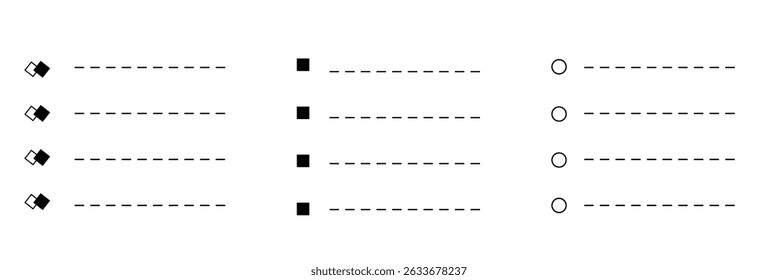 Bullet Vector Glyph Icon Design on white background.
