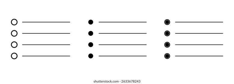 Bullet Vector Glyph Icon Design on white background.