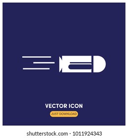 Bullet Vector Icon Illustration