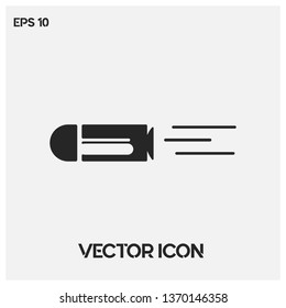 Bullet vector icon illustration. Perfect bullet symbol icon. Premium quality.