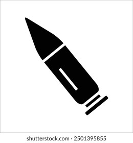 Plantilla de línea de icono de Vector de bala