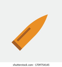 Icono de vector bala arma militar