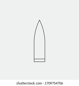 bullet vector icon military weapon