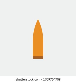 Icono de vector bala arma militar