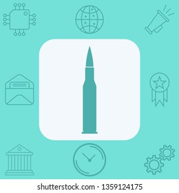 Bullet vector icon sign symbol