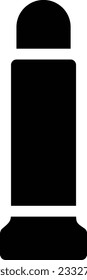 Kugel, Vektorgrafik einzeln auf transparentem Hintergrund. glyph-Vektorsymbole für Konzept- oder Web-Grafiken.